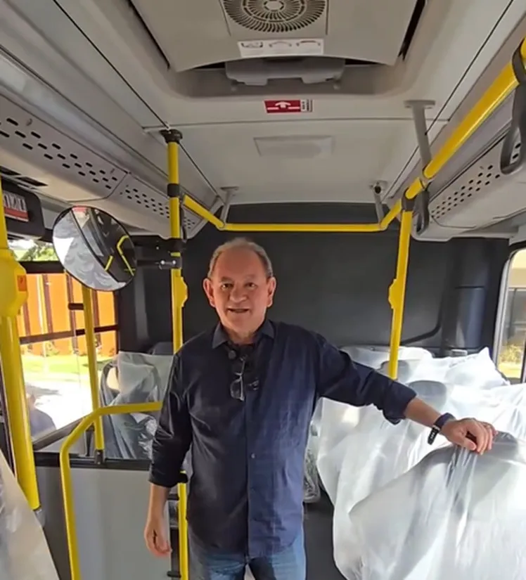 Vereador Juarez Rigol parabeniza a entrega de nova frota de ônibus pela Prefeitura de Palmas 