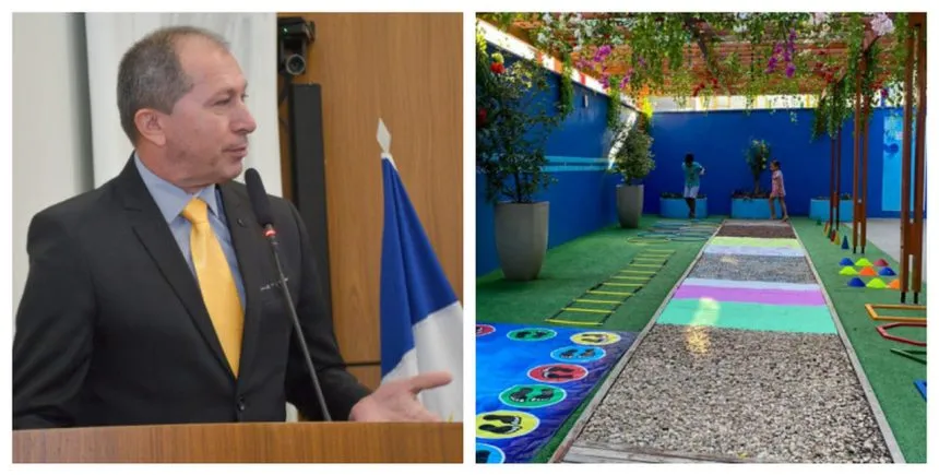Pastor Manoel Bomfin propõe revitalização de praça com jardim sensorial para crianças com TEA em Palmas