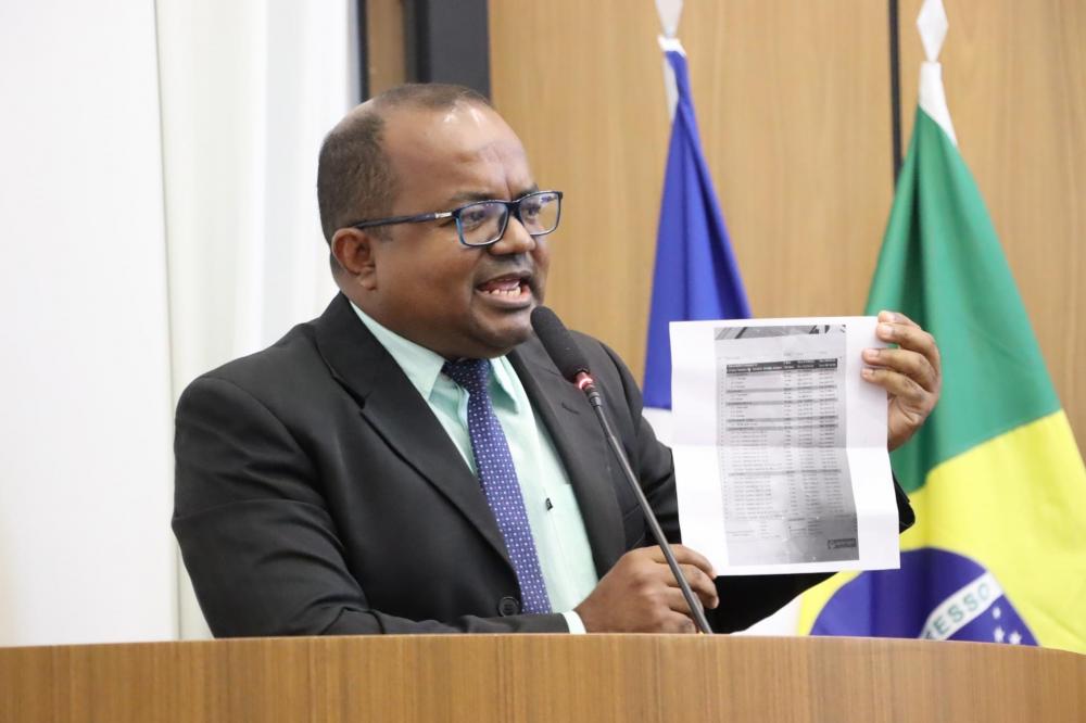 O Vereador Joatan de Jesus sobe a Tribuna para expressar a sua insatisfação com o cronograma de instalação dos semáforos em Palmas 