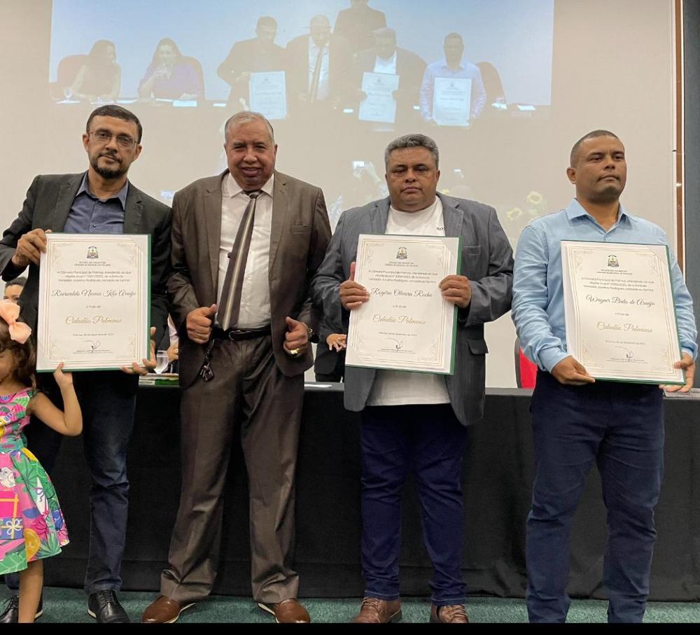 Com indicações do vereador Jucelino Rodrigues, Câmara entrega Títulos de Cidadãos Palmenses